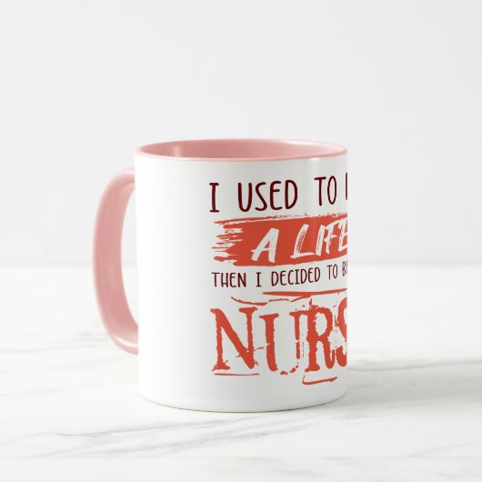 Krankenpflege. Cooles Sprichwort. Geschenkidee Tasse (Vorderseite Links)