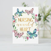 Krankenpflege Dankeschön Geschenkangebot (Stehend Vorderseite)