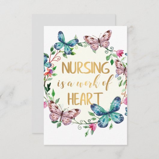 Krankenpflege Dankeschön Geschenkangebot (Vorne/Hinten)