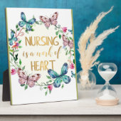 Krankenpflege Dankeschön Geschenkangebot Fotoplatte (Seite)