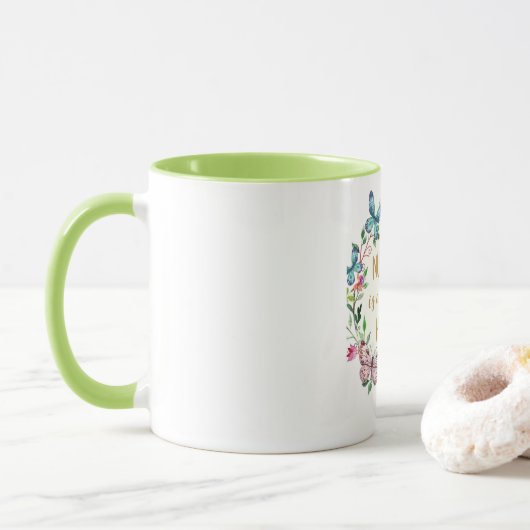 Krankenpflege Dankeschön Geschenkangebot Tasse (Mit Donut)