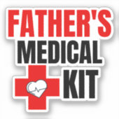 Krankenpflege des Vaters Aufkleber (Vorderseite)
