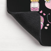 Krankenpflege Doodles Co. Krankenschwester Doodles Mousepad (Ecke)