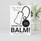 Krankenpflege, EOS-Lippenbalsam danke Ihnen Gesche Einladung (Stehend Vorderseite)