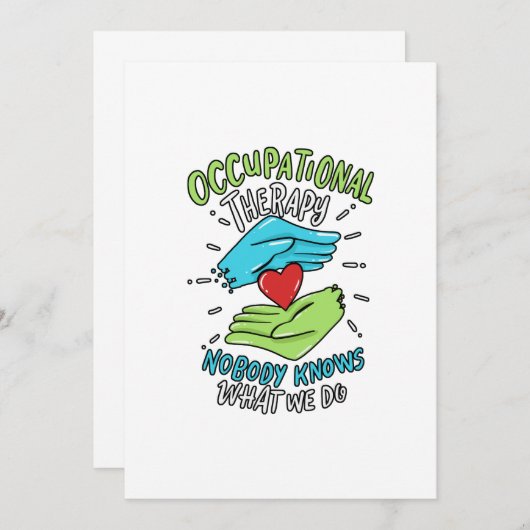 Krankenpflege für die Berufstherapie Ankündigung (Vorne/Hinten)