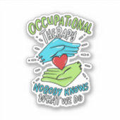 Krankenpflege für die Berufstherapie Aufkleber (Vorderseite)