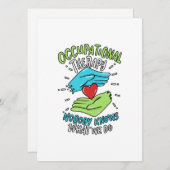 Krankenpflege für die Berufstherapie Feiertagskarte (Vorne/Hinten)