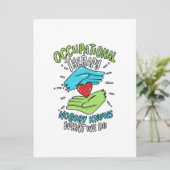 Krankenpflege für die Berufstherapie Save The Date (Stehend Vorderseite)