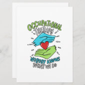 Krankenpflege für die Berufstherapie Save The Date (Vorne/Hinten)