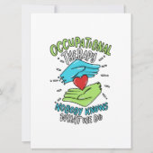 Krankenpflege für die Berufstherapie Save The Date (Vorderseite)