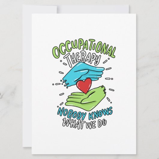 Krankenpflege für die Berufstherapie Save The Date (Vorderseite)