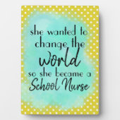 Krankenpflege für Studenten; trendig und Angesagt Fotoplatte (Vorderseite)