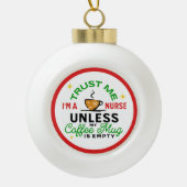 Krankenpflege Geschenke medizinische Gesundheitsve Keramik Kugel-Ornament (Vorderseite)
