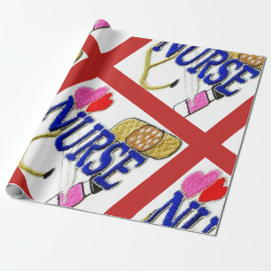 "Krankenpflege" Geschenkpapier