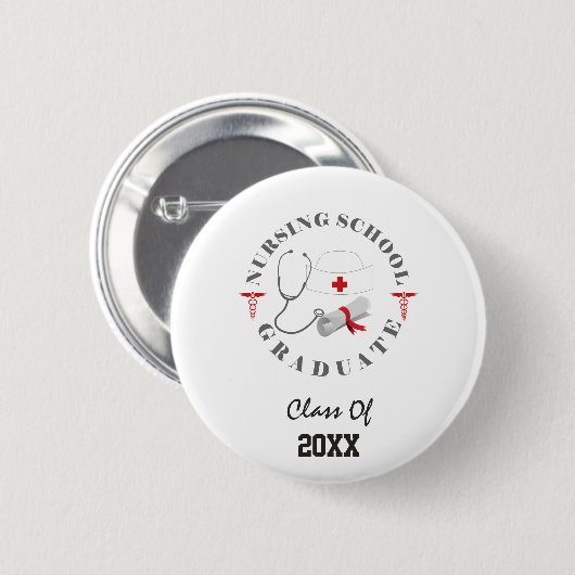 Krankenpflege Graduate Gear Button (Vorne & Hinten)