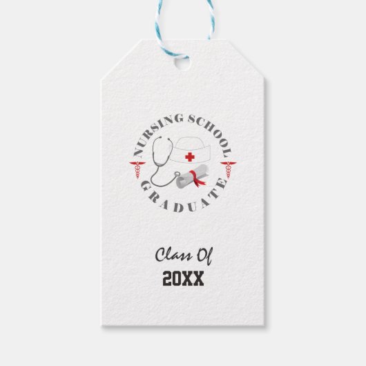 Krankenpflege Graduate Gear Geschenkanhänger (Vorderseite)