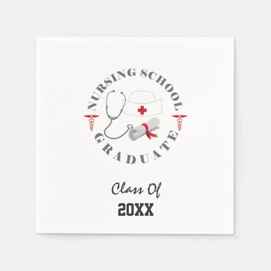 Krankenpflege Graduate Gear Serviette (Vorderseite)