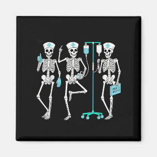 Krankenpflege Halloween Skelett Krankenschwester G Magnet
