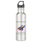 Krankenpflege Hero Wasser Flasche Edelstahlflasche (Vorderseite)