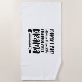 Krankenpflege Ich kann mit Trauma umgehen Strandtuch (Vorderseite)