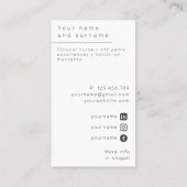 Krankenpflege im Foto - Krankenpflege - Visitenkar Visitenkarte (Rückseite)