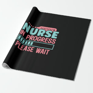 Krankenpflege im Gange Geschenkpapier