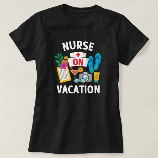 Krankenpflege im Urlaub T-Shirt (Design vorne)