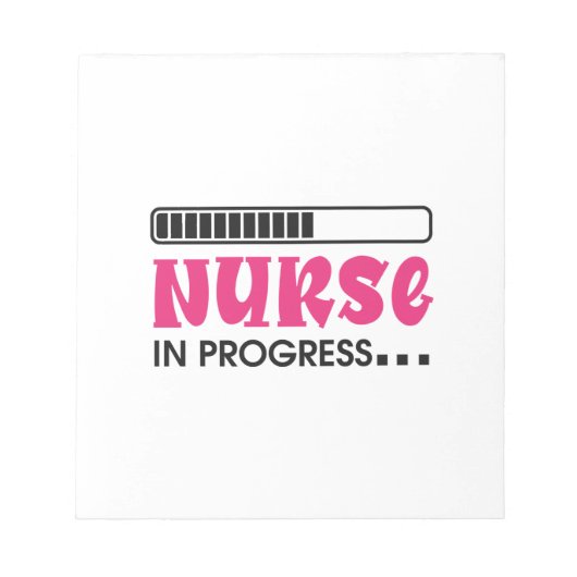 Krankenpflege in Arbeit Notizblock (Vorderseite)