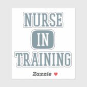 Krankenpflege in der Ausbildung der zukünftigen Kr Aufkleber (Blatt)