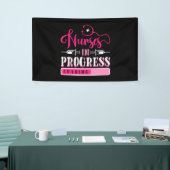 Krankenpflege in der laufenden Krankenpflege Banner (Messeveranstaltung)