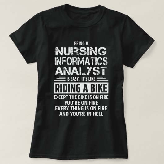 Krankenpflege Informatikanalytiker T-Shirt (Design vorne)
