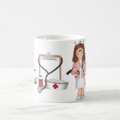 Krankenpflege ist die Kunst von Caring Kaffeetasse (Mittel)