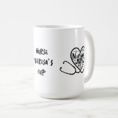 Krankenpflege ist ein Werk des Herzens | Funny Nur Kaffeetasse (VorderseiteRechts)