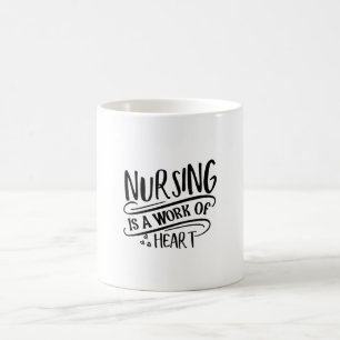 Krankenpflege ist ein Werk des Herzens Kaffeetasse