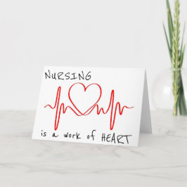 Krankenpflege ist ein Werk des Herzens Karte