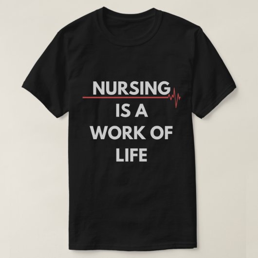 Krankenpflege ist ein Werk des Lebens im Frühling T-Shirt (Design vorne)