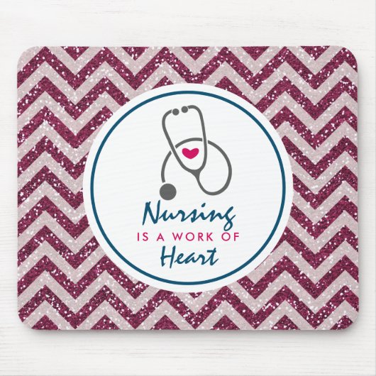 Krankenpflege ist ein Werk von Heart Sprichwort w/ Mousepad (Vorne)