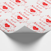 Krankenpflege ist ein Werk von Herz Inspiration Zi Geschenkpapier (Ecke)