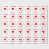 Krankenpflege ist ein Werk von Herz Inspiration Zi Geschenkpapier (Flach)