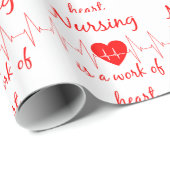 Krankenpflege ist ein Werk von Herz Inspiration Zi Geschenkpapier (Rolleneckpunkt)