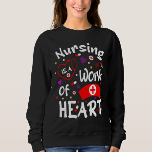 Krankenpflege ist ein Werk von Noten für Herzkrank Sweatshirt