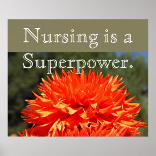 Krankenpflege ist eine Supermacht Kunst drucken Pl Poster