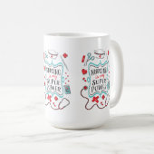 Krankenpflege ist meine SuperPower-Tasse Kaffeetasse (VorderseiteRechts)