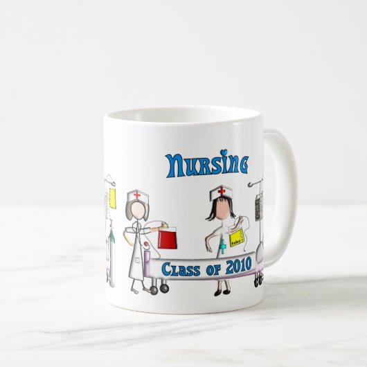 Krankenpflege-Klasse von 2010 Geschenken Kaffeetasse (VorderseiteRechts)
