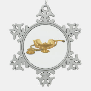 Krankenpflege-Lampe Schneeflocken Zinn-Ornament