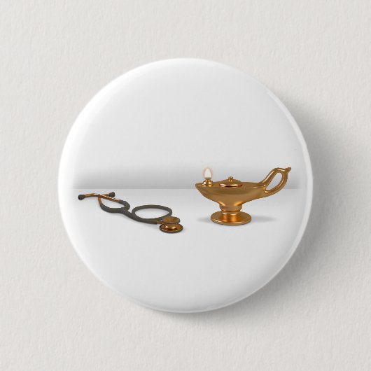 Krankenpflege-Lampe und Stethoskop Button (Vorderseite)