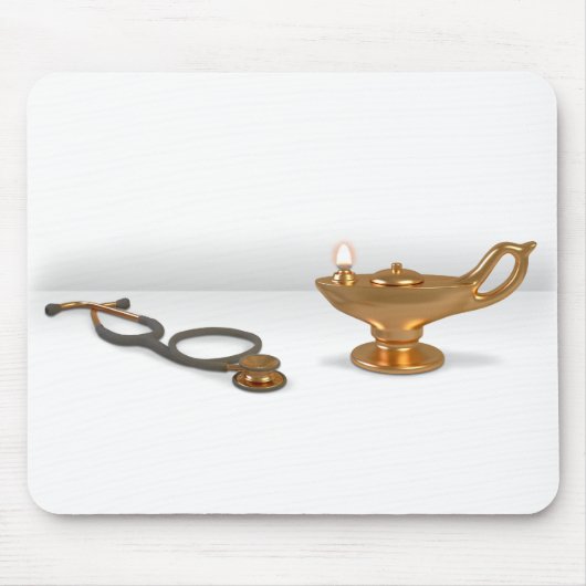 Krankenpflege-Lampe und Stethoskop Mousepad (Vorne)