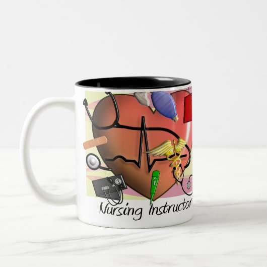 Krankenpflege-Lehrer danken Ihnen Geschenke Zweifarbige Tasse (Links)