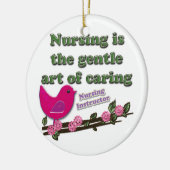 Krankenpflege-Lehrer Keramikornament (Links)