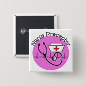 Krankenpflege-Lehrer-Knopf Button (Vorne & Hinten)